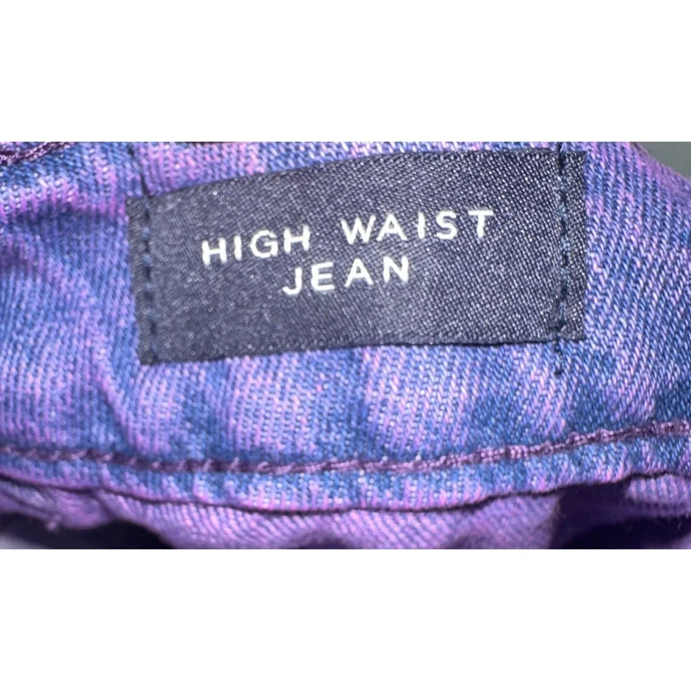 Habitual Girl Kids Purple Acid Wash High Waist Cargo Wide Leg Jeans Size 16